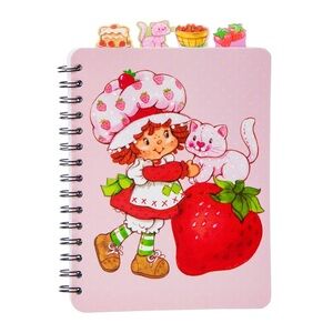 Strawberry Shortcake Journal Notebook with Tabs 9.25 x 6.5